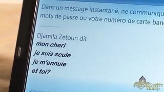 Bombázó fiatal arab picsa cidázza a brét