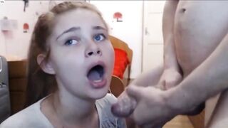 19 éves fiatal kiscsaj megszopatva