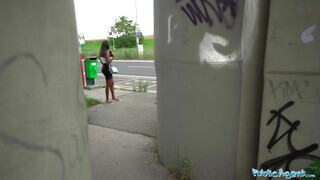 Public Agent - Csöcsös barna csaj pénzért baszik