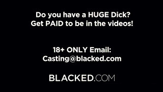 Blacked - Blake Blossom élvezi a hatalmas barna pélót