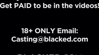 BLACKED - szőrös pinájú csajszi imádja a csoki farkat