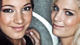 Candee Licious és Felicia Kiss szenvedélyes női összeolvadása